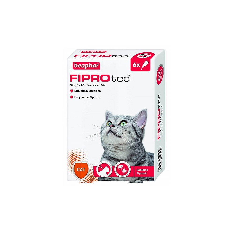 FIPROtec Spot-On Cat - 6 Pipettes
