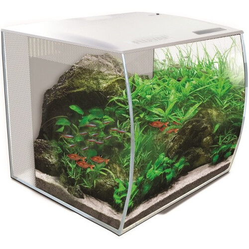 Fluval (White) Fluval FLEX Glass Aquarium Kit 34L