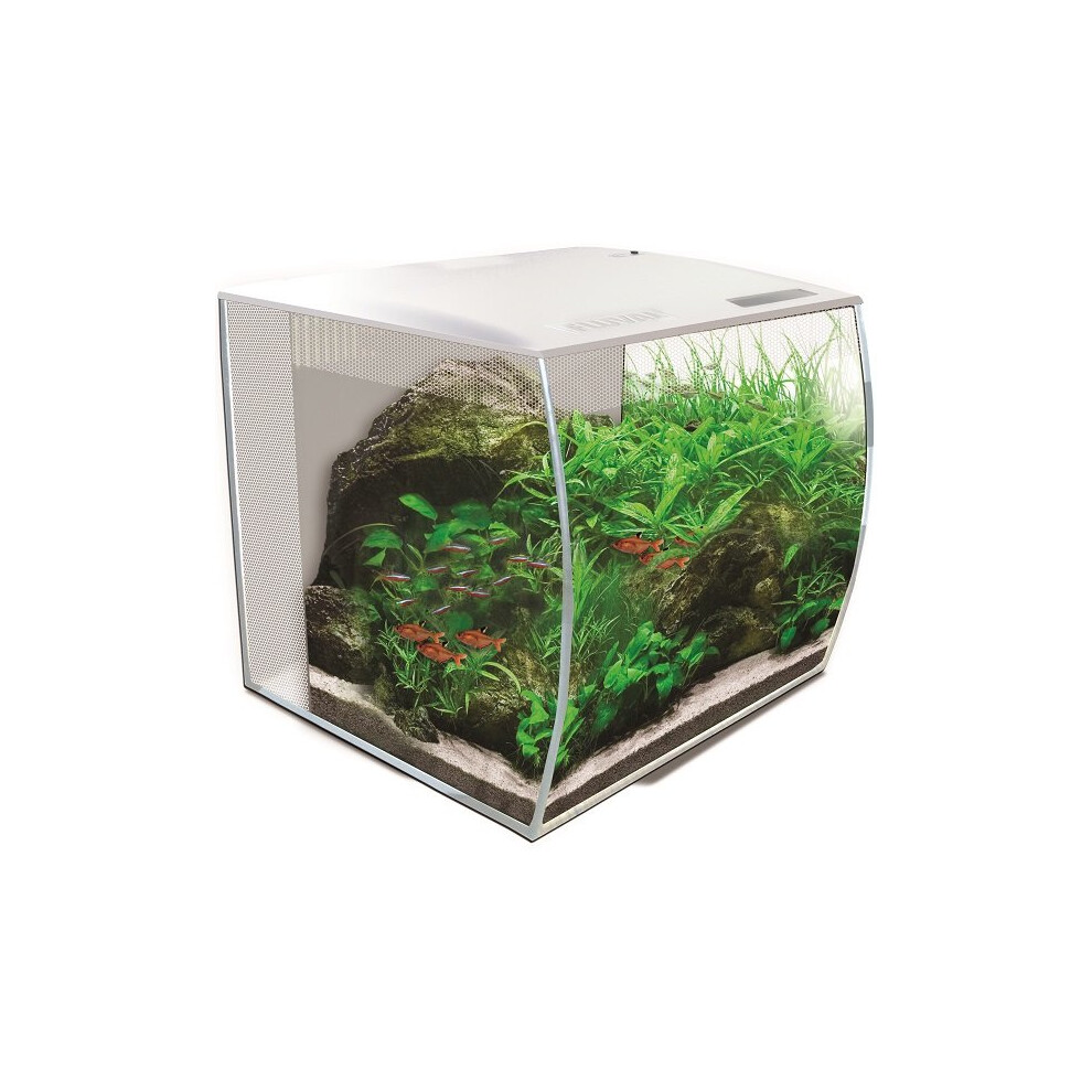 (White) Fluval FLEX Glass Aquarium Kit 34L