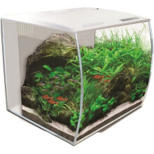 (White) Fluval FLEX Glass Aquarium Kit 57L