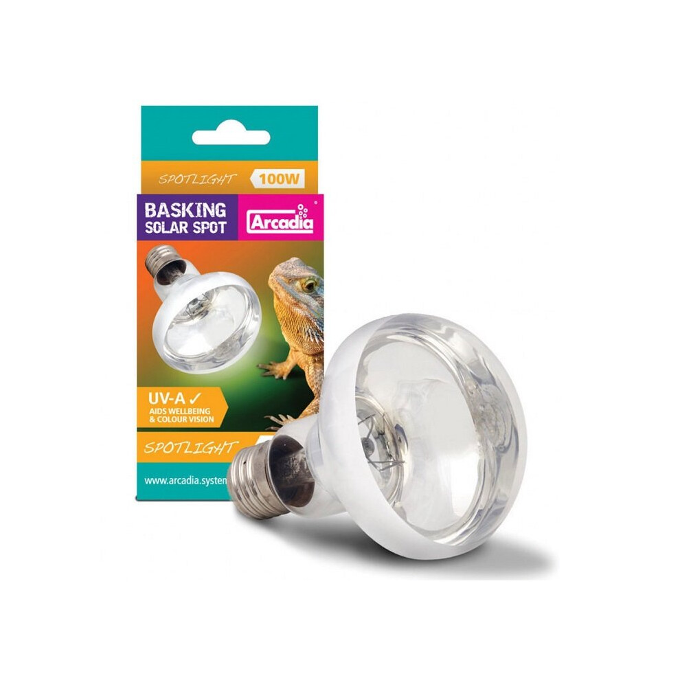 Arcadia Reptile Basking Solar Spot Spotlight UVA E27 100w