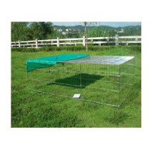 (Small) Metal Pet Play Pen With Roof | Animal Exercise Enclosure