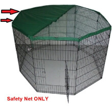 (Net Only) Pet Play Pen Enclosure â Silver with Safety Net