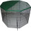 (X-Large) Pet Play Pen Enclosure â Silver with Safety Net 1