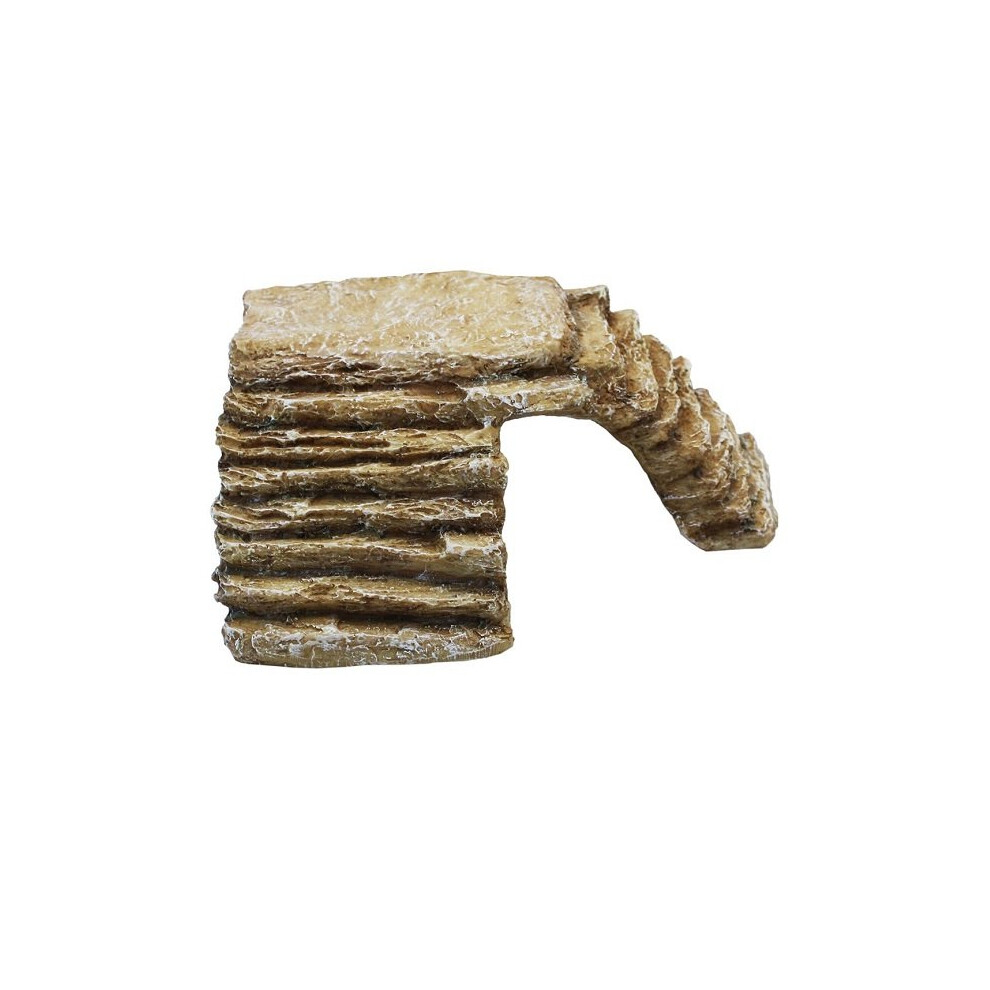 Komodo Basking Platform Corner Ramp - Sandstone