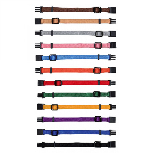 Trixie (12, Primary) Trixie Nylon Puppy Adjustable Collars (6 or 12 pack)