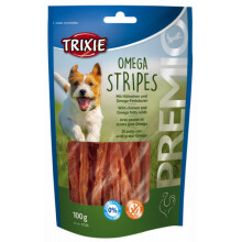Hundegodbidder Omega Stripes Kyllingestrimler Trixie PREMIO 100g