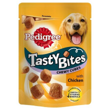 Pedigree Tasty Bites Chewy Chicken Cubes 130g