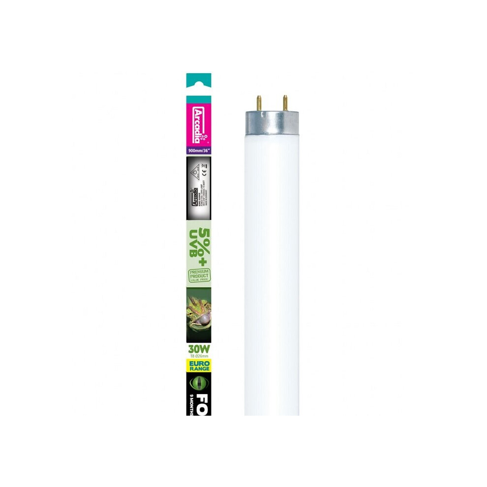 (30 Watt, 90cm (36")) Arcadia Euro-Range Forest 5% UV Tubes