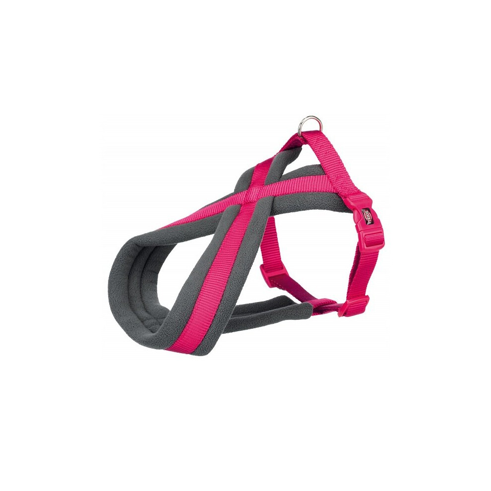 (L-XL, Fuchsia) Trixie Touring Dog Harness | Dog Harness With Padding