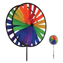 In the Breeze Duo Roues Arc-en-Ciel Jardin Spinner, 14 Pouces, 2855