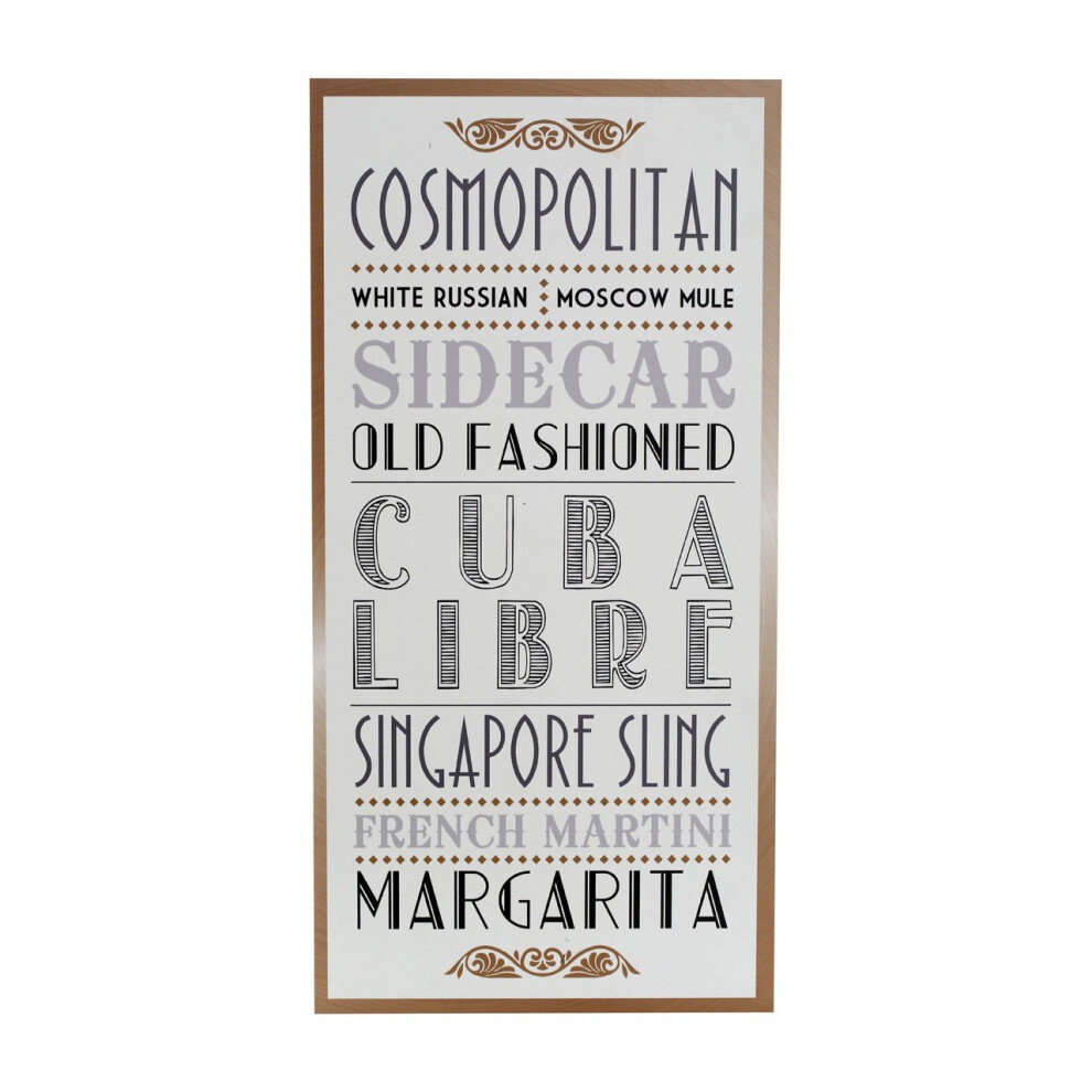 Premier Housewares Cuba Libre Wall Plaque, Mdf