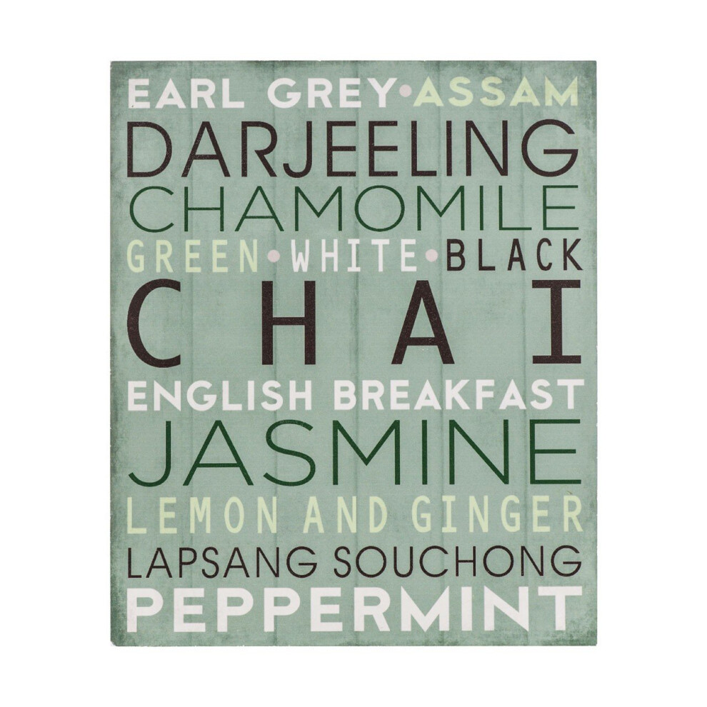 Premier Housewares Chai Wall Plaque, Mdf - Multi-Coloured