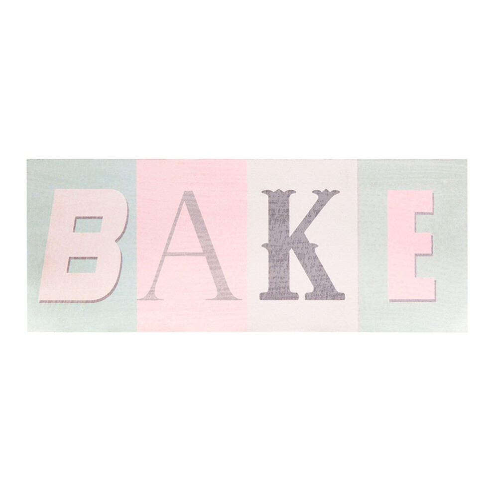 Premier Housewares Bake Wall Plaque, Mdf - Multi-Coloured