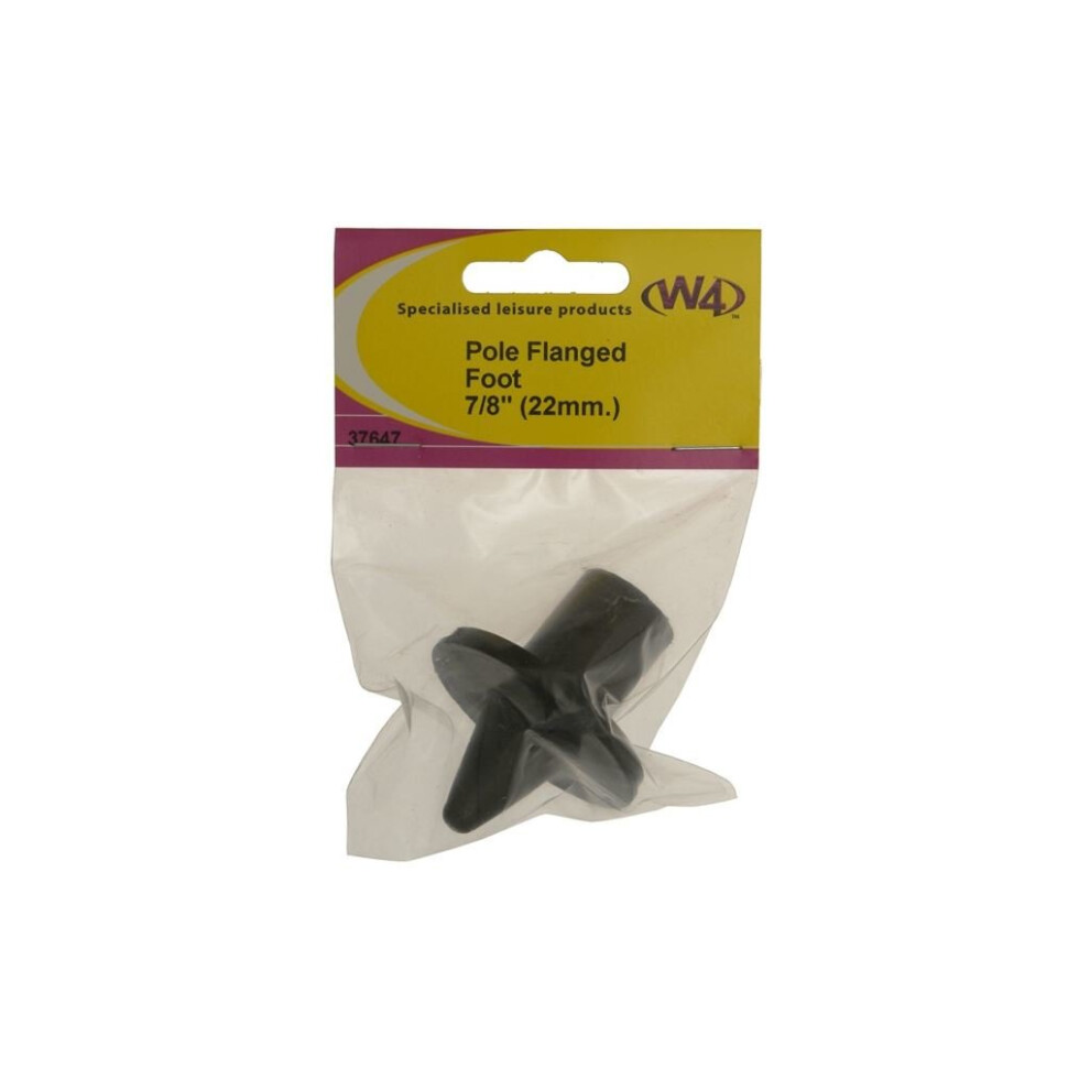 W4 Awning Pole Rubber Flanged Foot - 7/8In./22Mm