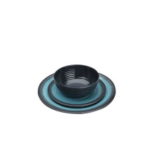 Granite 12 Piece Melamine Set - Aqua