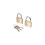 Silverline Keyed Alike Padlocks - 40mm 2pk 1