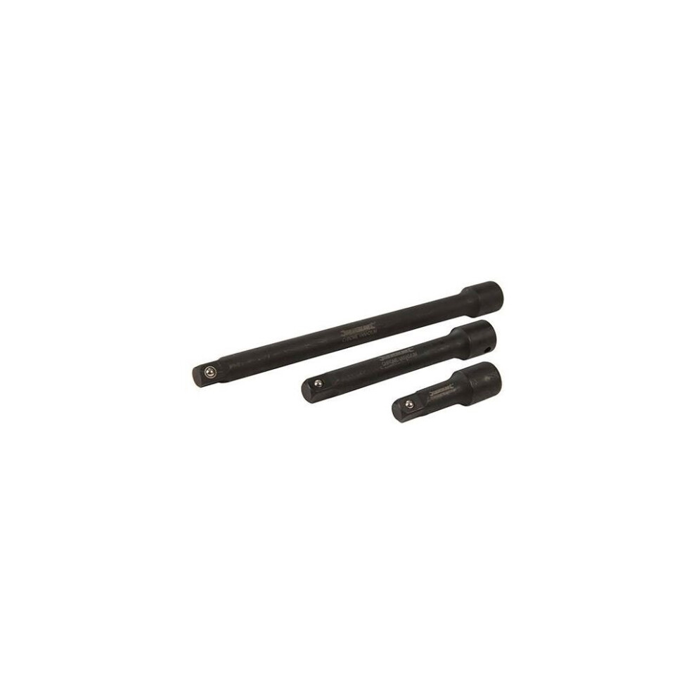 Silverline Impact Extension Bar Set 1/2" 3Pce - 75, 150 & 250Mm