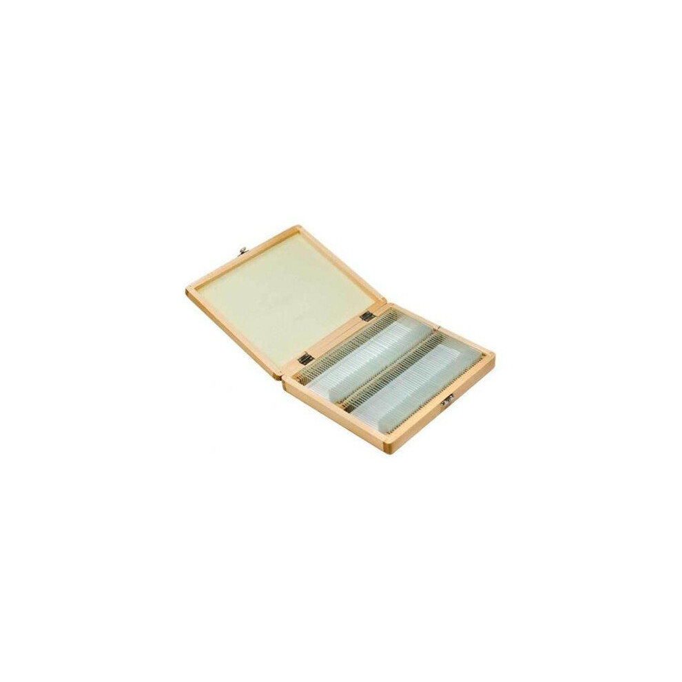 Barska Optics AF11944 Prepared Microscope Slides 100pcs with Wood case