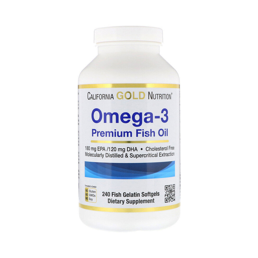 (240 Softgels) California Gold Nutrition,Omega-3,Premium Fish Oil