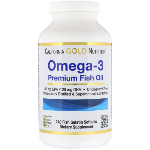 Καλιφόρνια Gold Nutrition, Ωμέγα-3 Premium Θαλασσινό Λιπίδιο, 100 Θαλασσινά Γελοτζέλ