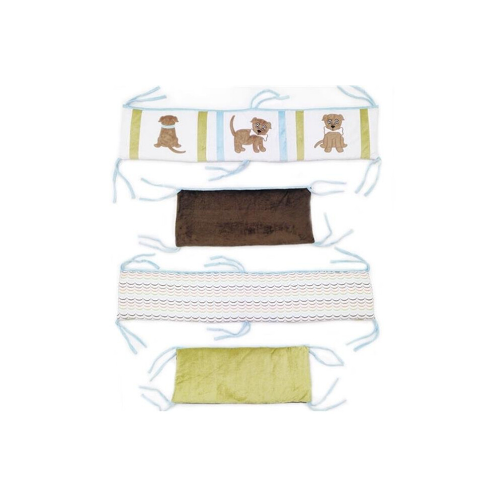 10-33012 Puppy Pal Boy Crib Bumper One Grace Place