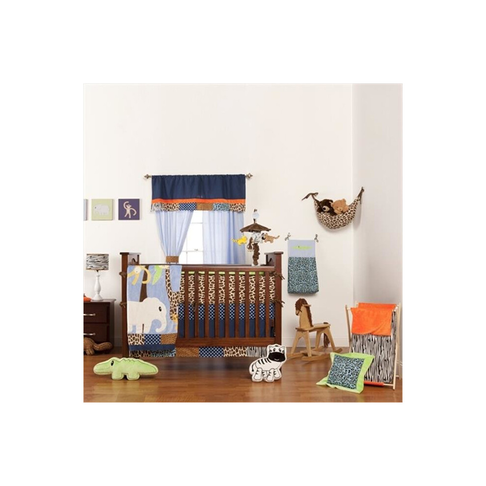 10-14B010 Jazzie Jungle Boy Crib Sheet One Grace Place
