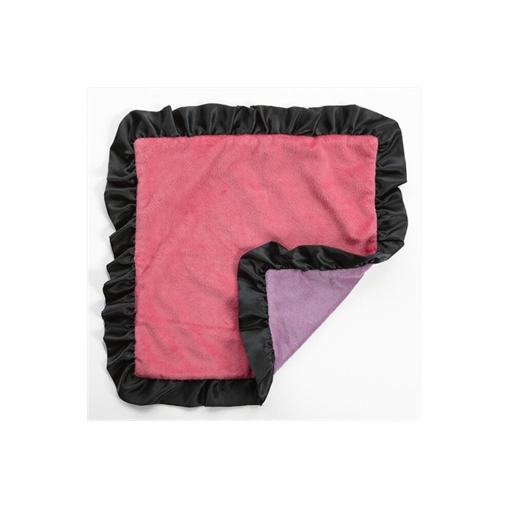 10-26025 Sassy Shaylee Binky Blanket Black/Pink/Purple One Grace Place