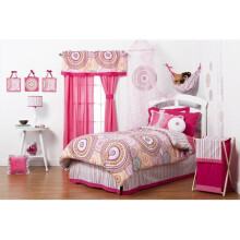 One Grace Place 10-27102 Sophia Lolita Infant 4 Piece Crib Bedding Set