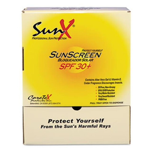 Sunx CT91664 SPF30 Sunscreen  Single Dose Pouch  100 per Pack