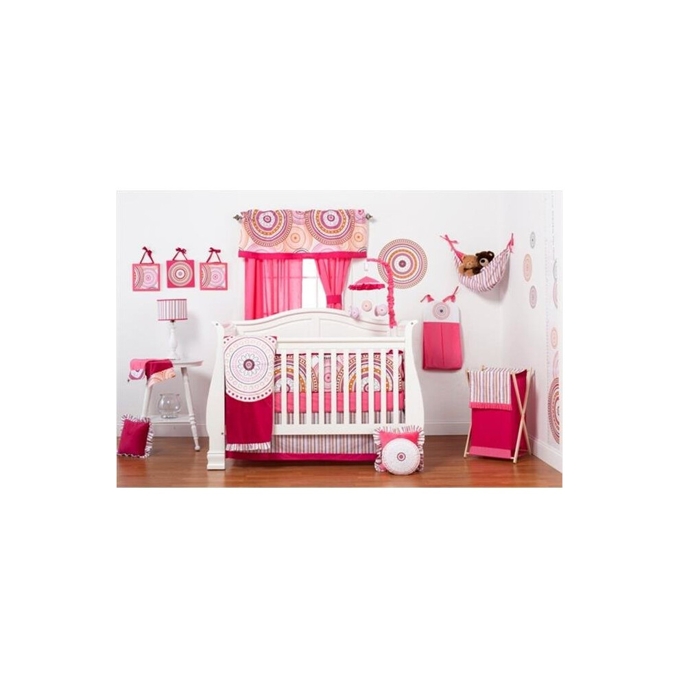 10-27118 Sophia Lolita Infant 3 Piece Crib Bedding Set Orange One Grace Place