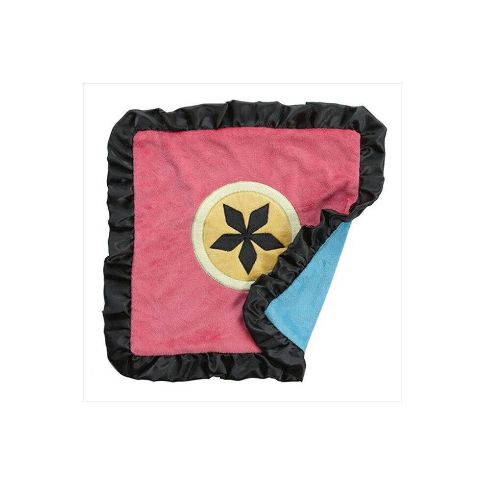 10-24025 Magical Michayla Binky Blanket Black/Pink/Turquoise One Grace Place