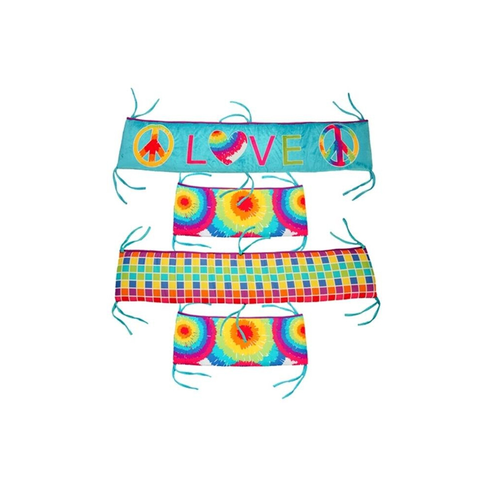 10-34012 Terrific Tie Dye Crib Bumper One Grace Place