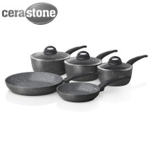 Tower Cerastone T81276 Forged 5 Piece Pan Set with Non-Stick Coating