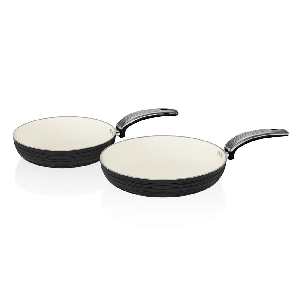 Swan Retro 2 Piece Frying Pan Set