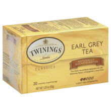 Twinings, Obohnaný Černý Čaj, Earl Grey, Bez Kofeínu, 20 Čajových Válecov, 1.23 oz (35 g)