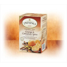 Twinings, Zmes aromatických bylin, Oranž a Cinnamon Spice, Bez kofeínu, 20 čajových vajec, 1,41 oz (40 g)