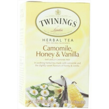 Twinings, Špeciálny Bylinný Čaj, Kamomila, Mlieko & Vanilka, Bez Kofeínu, 20 Čajových Válecov, 1,13 oz (32 g)