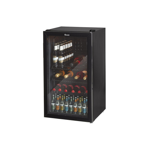 Swan Swan SR12030BN 80Litre Ελεύθερος Ψυγείο κρασιού E Χωράει 20 φιάλες Μαύρο 1