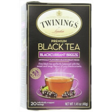 Twinings, Premium Svart Te, Blackcurrant Breeze, 20 Tebagger, 1,41 oz (40 g)