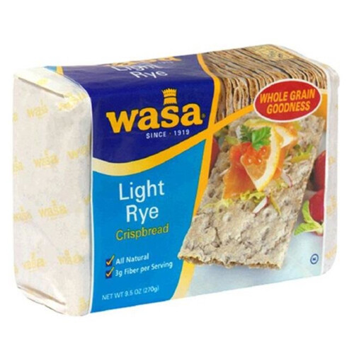Wasa Flatbread, Crispbread, Rústico de Centeio, 9,5 oz (270 g)