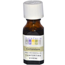 Aura Cacia, Reines Pflanzenöl, Geranium, 0,5 fl oz (15 ml)