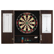 GLD Products 40-0407 Metropolitan Mocha Steel Tip Dartboard Cabinet