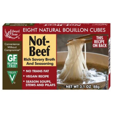 Edward & Sons, Cubes de Bouillon Not-Beef, 8 Cubes, 3.1 oz (88 g)