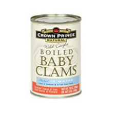 Crown Prince Boiled Baby Clams 10 Oz -Pack of 12