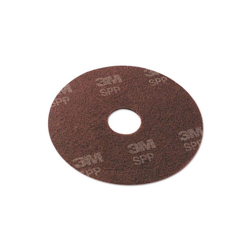 3M SPP17 Surface Preparation Pad, 17 in Maroon, Deep-Scrub Floor Prep (Nylon/Synthetic Fiber), 10 per Carton