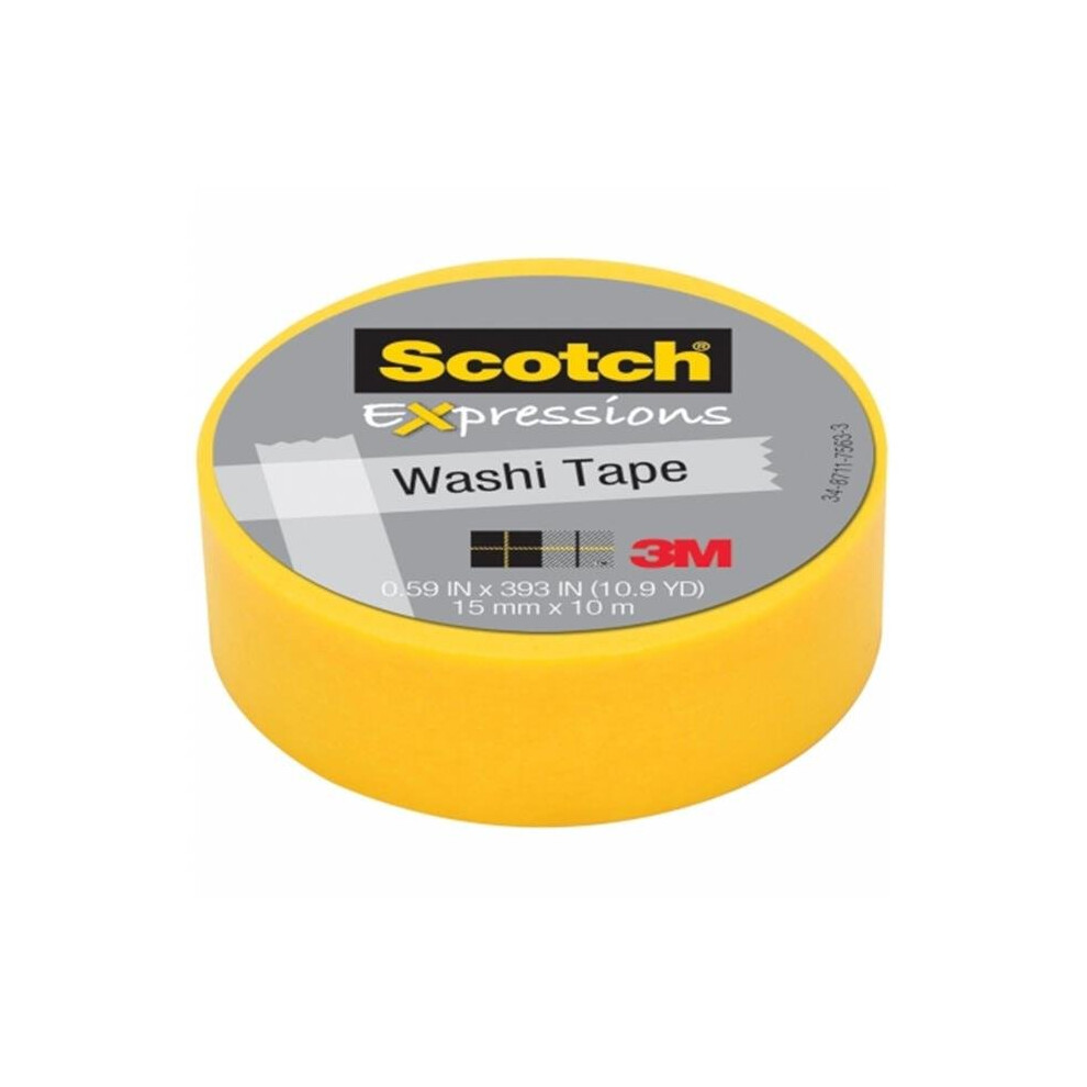 3M C314-ORG Washi Tape .59 in. x 393 in. - 15mmx10m -Orange