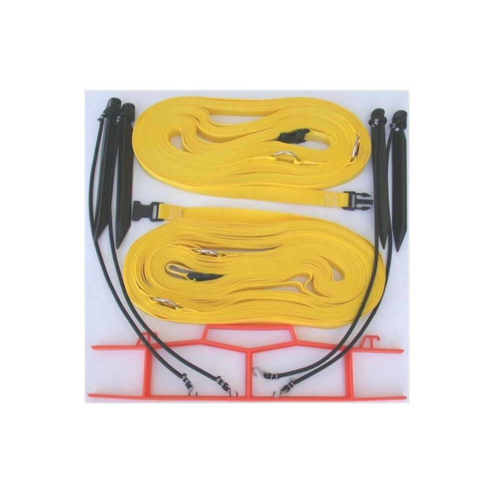 Home Court M817NAYS 8 Meter Yellow 1-inch Non-adjustable Web Courtlines-image-OPC-PQGRQ2-NEW