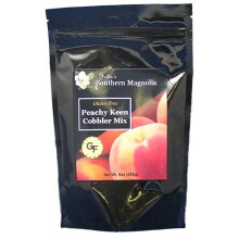 Julias Southern Magnolia SM105 Gluten Free Peach Cobbler Mix 9oz, Pack of 4