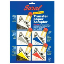 Transferência de Papel - Saral - Pacote com 5 - Multicolorido - 21x29.7 cm - Não gorduroso